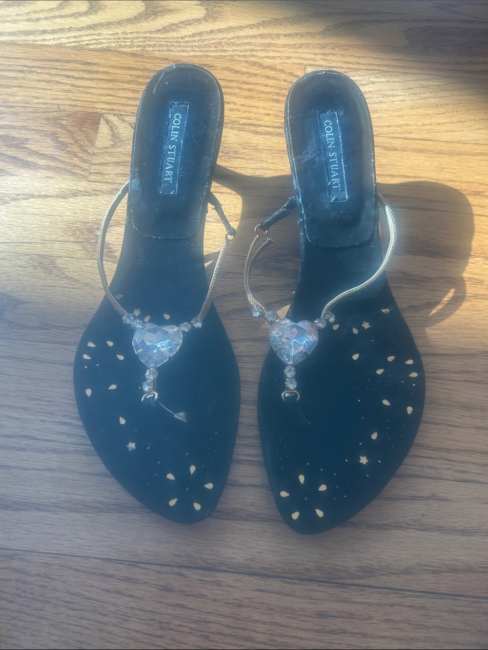 Vintage Colin Stuart Heart Sandals Size 8.5
